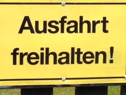 Ausfahrt freihalten