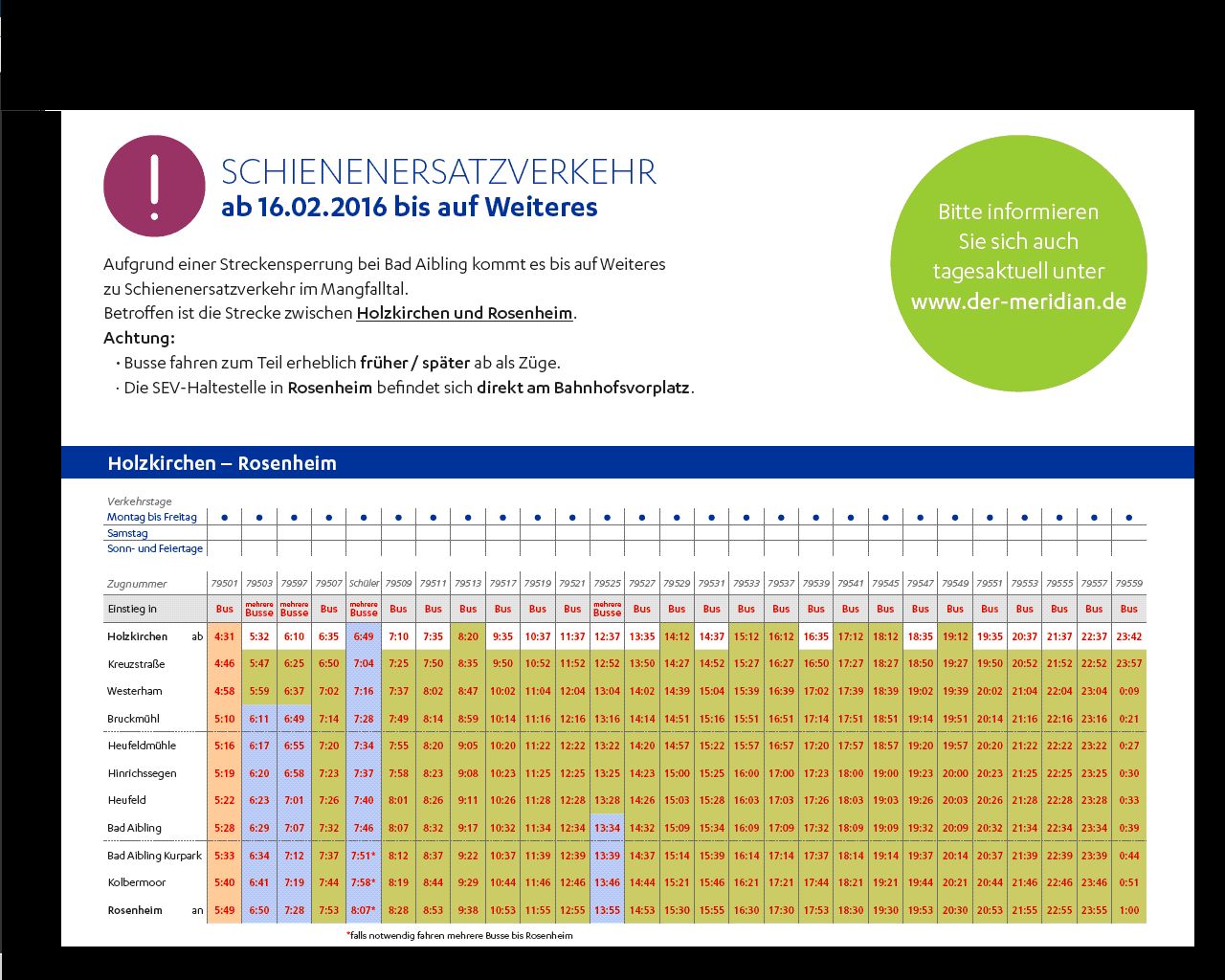 0215 Bad Aibling Schienenersatzverkehr DI 1