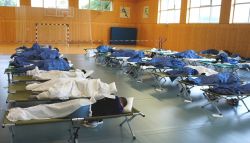 1002 Bundespolizei Lager Flüchtlinge