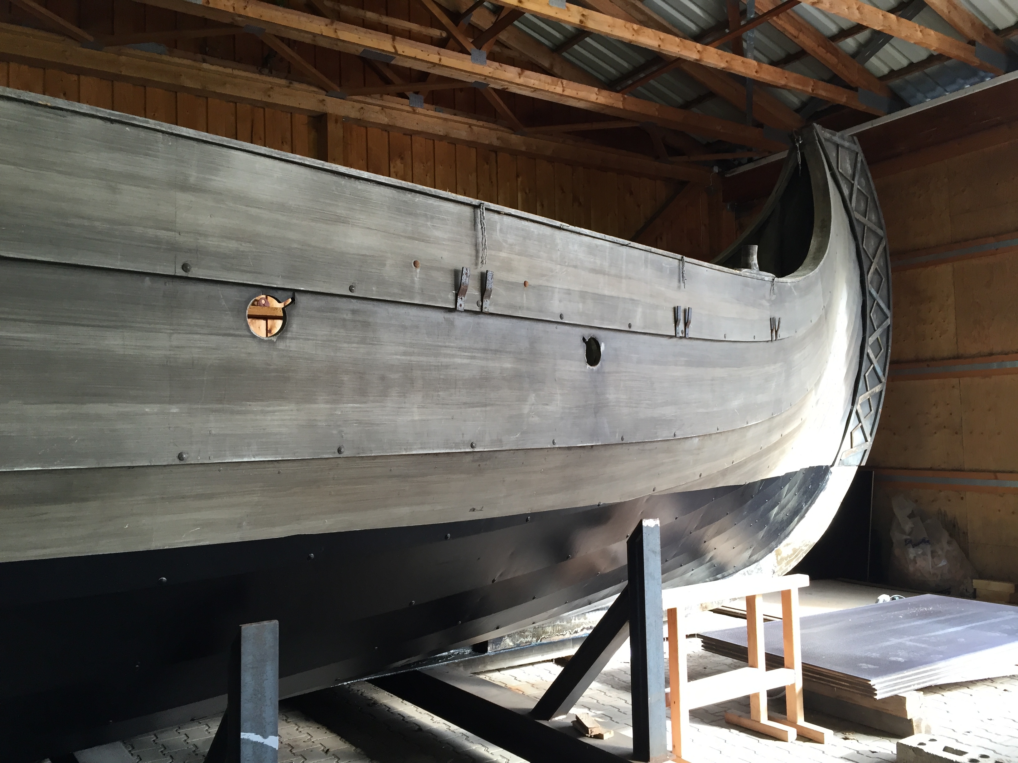 Wikinger Schiff Seite